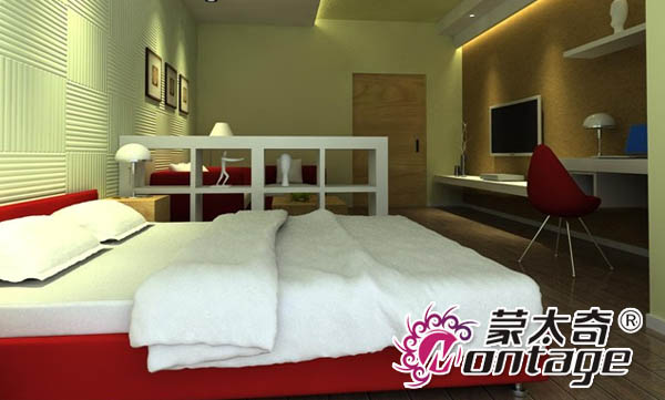摒棄單一色調(diào) 硅藻泥背景墻打造環(huán)?！な孢m迷你公寓